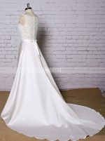 A-line Wedding Dress,Satin Wedding Dress,11634