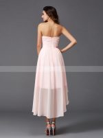High Low Blush Pink Bridesmaid Dresses,Beach Bridesmaid Dress,11370