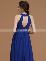 Royal Blue Long Bridesmaid Dresses,Spring Chiffon Bridesmaid Dress,11333