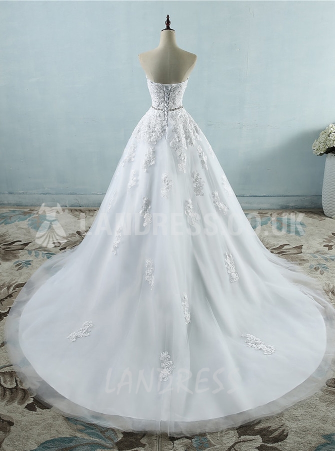 Women's Breathable Thin Type PU Corset Strapless Wedding Dress